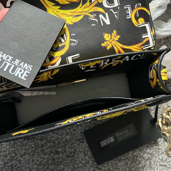 Versace Jeans Collection Black and Yellow Crossbody Bag - Picture 4 of 8